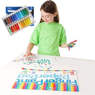 15Ml Acryl Verf Set Kleur Verf Voor Stof Kleding Kleuren Voor Kids Art Schilderen Waterdicht Glas Tekening Levert 12/24 c6F8 12 kleuren