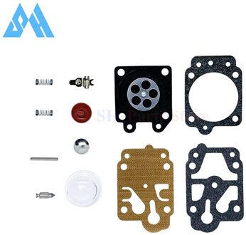 15Mm 2-Takt Carburateur Carb Reparatie Kit Voor Heggenschaar 43cc 47cc 49cc Strimmer Cutter Chainsaw Mini Choppers crossmotoren Atv Repair kit (12 stk)