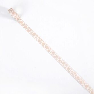 15Mm Animal Textuur Luipaard Print Zebra Streep Koe Patroon Washi Tape Diy Planner Scrapbooking Sticker Masking Tape brow giraffe patroon