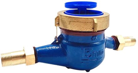 15Mm Gereedschap Koper Flow Meten Tape Roterende Vleugel Teller Unidirectionele Koud Water Meter Tuin Installeren Digitale Display Thuis