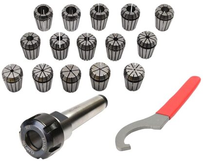 15Pc ER25 Collet Tool + MT3 ER25 Collet Chuck Holder Vaste 1Pc En 1Pc ER25 Spanner Vorm cnc Frezen Draaibank Gereedschap