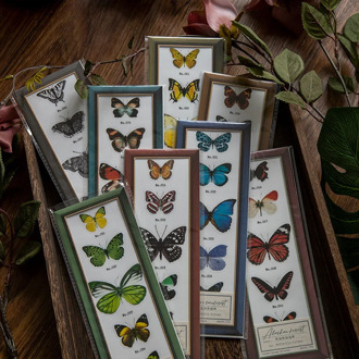 15pcs Butterfly Collection Transparent Stationery Sticker Planner Scrapbooking Diary Deco School Office Supplies Kawaii Stickers