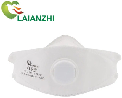 15pcs LAIANZHI YXP311 FFP3 Mask Particulate Respirator with valve EN149:2001 folding dust mask