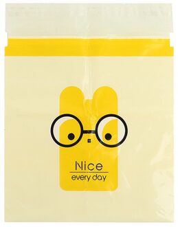 15Pcs Leuke Cartoon Auto-interieur Reinigen Zak Auto Vuilniszak Wegwerp Vuilniszak Thuis Zelfklevende Reiniging Zakken # T2 geel