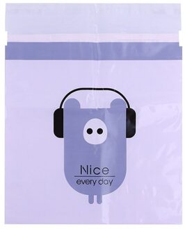 15Pcs Leuke Cartoon Auto-interieur Reinigen Zak Auto Vuilniszak Wegwerp Vuilniszak Thuis Zelfklevende Reiniging Zakken # T2 paars