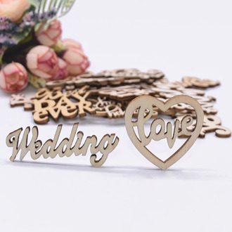 15pcs/lot Wood Love Mr Mrs Wedding Wooden Word Decorative Letters Team Bride To Be Wedding Party Decoration Photobooth DIY Craft