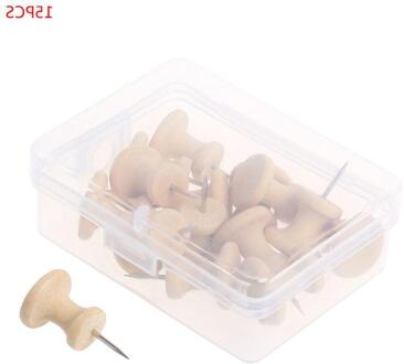 15Pcs Nautral Kurk Houten Pushpins Punaise Board Pins Tekening Foto Muur Studs Kantoor Schoolbenodigdheden T3EB
