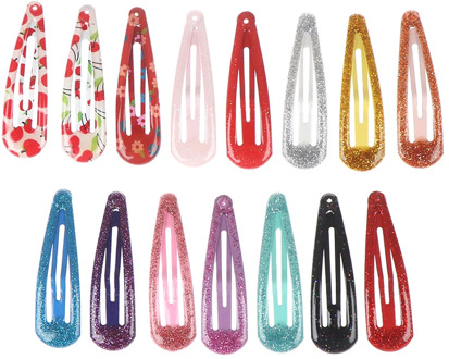 15Pcs/set Children Hair Clips Barrettes Girls Colorful Hairpins Hair Accessories Random