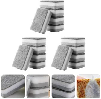 15Pcs Spons Schuursponsjes Schoonmaken Pad Herbruikbare Keuken Afwas Spons