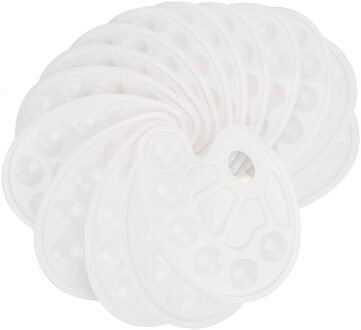 15Pcs Verf Lade Paletten Met Tien-Goed Duim Gat-Art Palet Voor Acryl Schilderen Penselen Verf lade Paletten