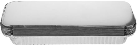 15Sets Wegwerp Bbq Drip Pan Een-Off Takeaway Verpakking Folie Pannen Met Deksel