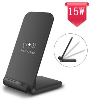15W 10W Opvouwbare Snelle Qi Wireless Charger Stand Voor Iphone 12 11 Xs Max Xr X 8 Plus voor Samsung S21 S20 Note 20 10 Xiaomi Mi 11 Foldable stijl B