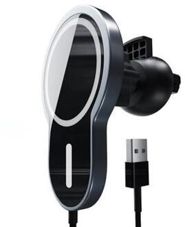 15W draadloze magnetische adsorbeerbare Magsafe snel opladen auto luchtventilator oplader voor iPhone 12/13/14/15