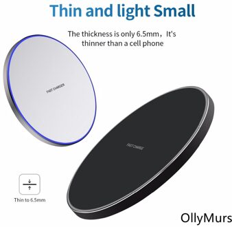 15W Draadloze Oplader Voor IPhone12 11 Pro Xs Max X Xr 8 Plus, 10W Snel Opladen Pad Voor Samsung Note 9 8 S10 S20 zwart