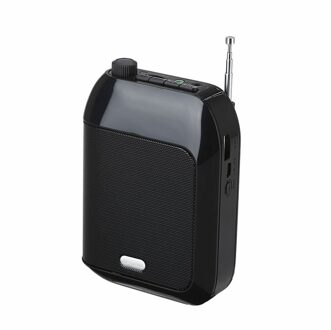 15W Draagbare Wired Voice Versterker Luidspreker Luidspreker Leraar Microfoon Voor Leerkrachten Toespraak zwart