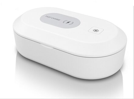 15W Multifunctionele Telefoon Draadloze Oplader Uv Sterilisator Box Sanitizer Desinfectie Case
