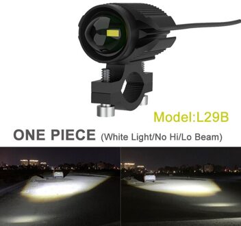 15W Tri-Model Kleur Motorfiets Led Koplamp Extra Styling Licht Accessoire Projector Lens Auto Rijden Spot Fog Drl suv 1stk L29B