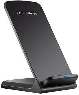 15W Wireless Charging Stand Houder Qi Inductie Oplader Voor Samsung S20 S10 Note 9 8 Voor Iphone 12 11 pro X Xs Max Xr zwart