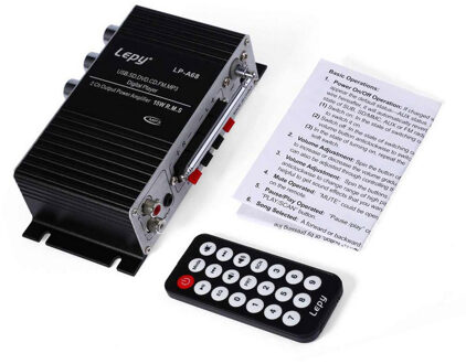 15WX2 USB SD DVD CD FM MP3 Digitale Speler Auto Auto Versterker A68USB Motorfiets 2 Inch Uitgang Stereo Audio Power amplier