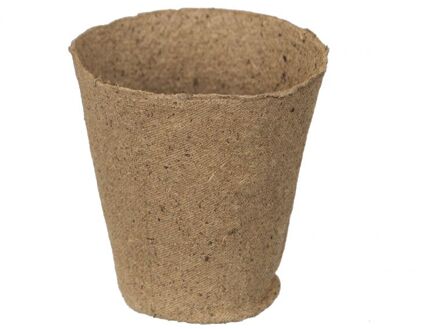 15x stuks biologisch afbreekbare turfpotje / stekpotjes H8.5 x 8 x 8 cm - Stekpotjes Bruin