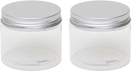 15x stuks kunststof mini weckpot/inmaakpot 150 ml met schroefdeksel - 150 ml - 7 cm - Weckpotten/inmaakpotten - Kruidenpotje