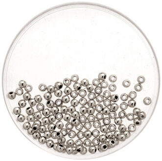 15x stuks metallic sieraden maken kralen in het zilver van 8 mm