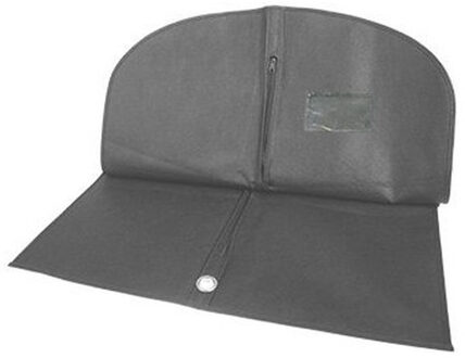 15x Zwarte kledinghoes 62 x 113 cm met venster - Kledinghoezen - Kleding opbergen accessoires