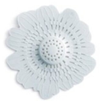 15X15Cm Siliconen Keuken Cleaner Sink Filter Riool Afvoer Haar Theepot Filter Badkamer Haar Catcher Sucker Blauw