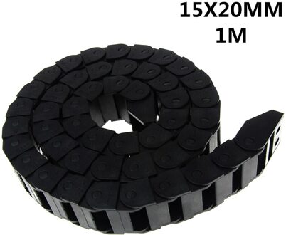 15X20 Mm 15*20 Mm L1000mm Kabel Slepen Keten Wire Carrier Met End Connectoren Voor Cnc Router machine Tools