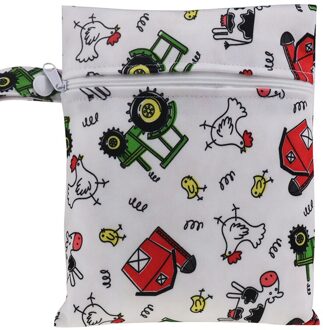 15X20Cm Kleine Size Waterdichte Herbruikbare Nat Zak Gedrukt Pocket Luierzakken Pul Reizen Nat Droog Zakken Mini size Luiertas