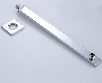 16/12/10/8/6 Inch Vierkante Douchekop Ronde Gepolijst Chroom Rvs Badkamer Regendouche Heads tube