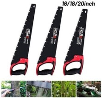 16/18/20Inch Staal Woodcutting Handzaag 400/450/500Mm Vertanding Lengte Hout Saw Voor houtbewerking Hout Snijden Handje 20duim
