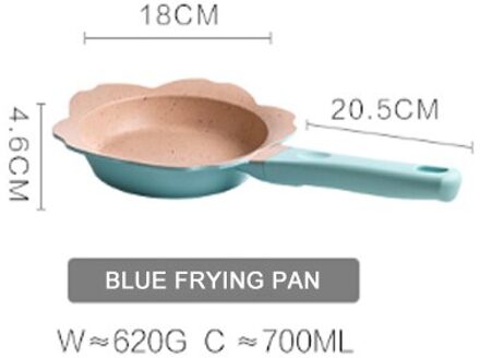 16/18 Cm Melk Pan Koekenpan Huishoudelijke Snelle Verwarming Aluminium Saus Pan Voedingssupplement Verwarming Kookgerei Gebied Keuken Kookgerei blauw A