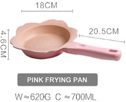 16/18 Cm Melk Pan Koekenpan Huishoudelijke Snelle Verwarming Aluminium Saus Pan Voedingssupplement Verwarming Kookgerei Gebied Keuken Kookgerei roze A