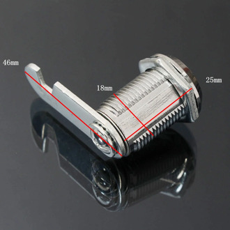 16/20/25/30 Mm Veilig Cam Lock Pinball Arcade Machine Deur Kast Toolbox Lade + 2Key voor Filing Mailbox Ladekast Rood