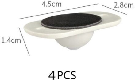 16/4 Stuks Plak Soort Universele Katrol Lijm Katrol Opbergdoos Katrol Kan Zelfklevende Katrol Thuis Geen lawaai Geen Krassen Doos 4stk / Rubber bal