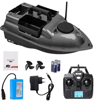 16 Baiting Spots GPS Fishing Bait Boat with 3 Bait Containers 500M Wireless Remote Control with Automatic Return Function 4.4lb Load 12000mAh Battery
