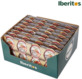 16 box PACK 4x25g IBERITOS sardine with tomato