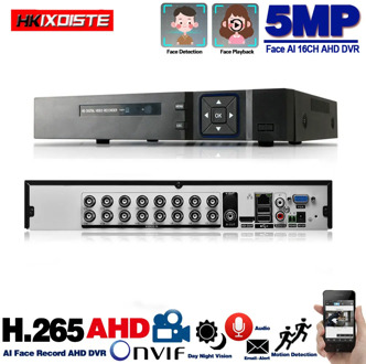 16 Channel AHD DVR 5MP 16CH AHD/CVI/TVI DVR 2592*1944 5MP CCTV Video Recorder Hybrid DVR NVR HVR 6 In 1 Alarm Security System