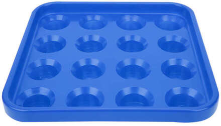 16 Gaten Biljart Bal Lade Plastic Pool Snooker Biljart Bal Opslag Houder 16 Ballen Lade Box Biljart Benodigdheden Blauw