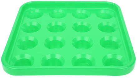16 Gaten Biljart Bal Lade Plastic Pool Snooker Biljart Bal Opslag Houder 16 Ballen Lade Box Biljart Benodigdheden groen