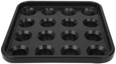 16 Gaten Biljart Bal Lade Plastic Pool Snooker Biljart Bal Opslag Houder 16 Ballen Lade Box Biljart Benodigdheden zwart