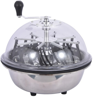 16 Inch Bowl Trimmer Manual Twisted Spin Bowl Leaf Trimmer Stainless Steel Leaf Trimmer Flower Plant Bowl Cutting Machine