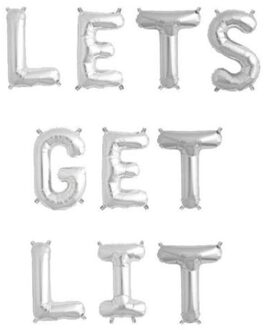 16 Inch Rose Goud Zilver KUNT KRIJGEN VERLICHT Brief Folie Ballonnen Ballonnen Bachelorette Party 21st Verjaardagsfeestje Decoratie