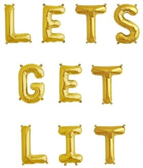 16 Inch Rose Goud Zilver KUNT KRIJGEN VERLICHT Brief Folie Ballonnen Ballonnen Bachelorette Party 21st Verjaardagsfeestje Decoratie