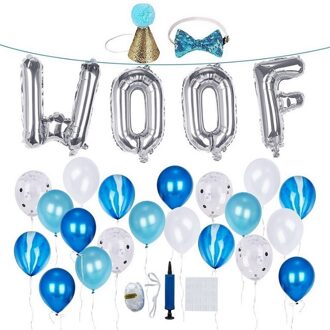 16 Inch Woof Brief Ballonnen Pet Dog Party Set Hond Verjaardag Party Decor Ballonnen Decoratie Voor Honden Party Puppy levert ZCH-CW-BDY-BE