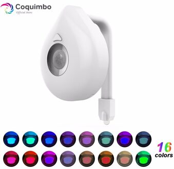 16 kleuren RGB LED Motion Sensor Toiletbril Verlichting Gebruikt 3 * AAA Batterij Licht Sensor Nachtlampje Backlight Voor toiletpot