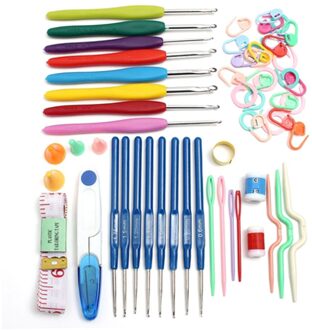 16 Maten Haaknaald Breinaalden Handvat Knit Set Weave Trui Breien Tools Craft Garen Stitch Loom Kit Met Doos