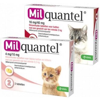 16 mg/40 mg Kat Groot 4 tabl. >2kg Ontwormingsmiddel