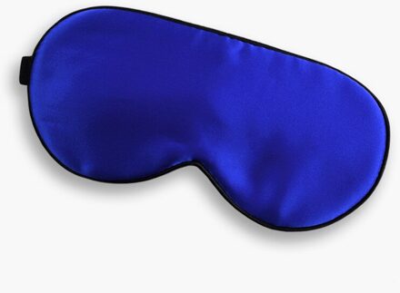 16 Momme Heavy Moerbei Zijde Oogmasker Slaap Eyeshade Blindfold Cover Voor Nacht Slapen, reizen, Dutje koninklijk blauw